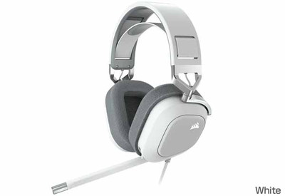 Corsair HS80 RGB USB White 7.1chサラウンド対応 ゲーミングヘッドセット ホワイト｜CA-9011238-AP|ヘッドセット|オーディオ/スピーカー/ヘッドホン/マイク