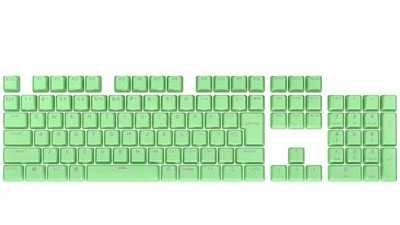 Corsair PBT DOUBLE-SHOT PRO Mint Green Cherry MX対応のキーキャップセット ミントグリーン｜CH-9911080-JP|サプライ/オプション品|キーボード