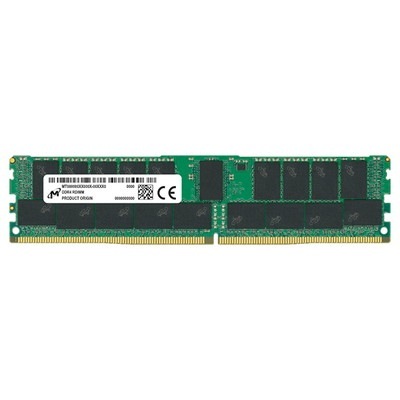 Micron 32GB(32GBx1) DDR4 3200MHz (PC4-25600) CL22 RDIMM 1Rx4｜MTA18ASF4G72PZ-3G2B1|デスクトップ用メモリ(DIMM)|メ