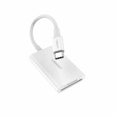 UGREEN USB-C 3.1 to TF/SD Card Reader ホワイト ABS Ipad Pro｜60724|カードリーダー|フラッシュメモリ