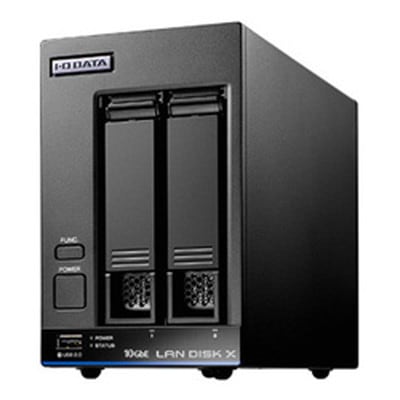 IOデータ 10GbE&マルチギガビット対応 Linuxベース法人向け2ドライブNAS 4TB｜HDL2-XA4|3.5インチSATA用 ハードディスク ケース|NAS｜ハードディスクケース | サー