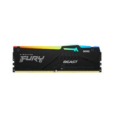 Kingston 32GB(32GBx1) DDR5 4800MHz(PC5-38400) CL38 DIMM FURY Beast RGB｜KF548C38BBA-32|デスクトップ用メモリ(DIM