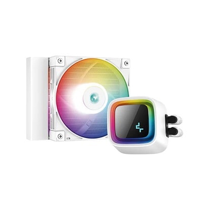 Deepcool LS320 WH 冷却性能と静音性に優れた水冷一体型CPUクーラー 120mm×1 ホワイト｜R-LS320-WHAMMT-G-1|CPUクーラー|クーラー/ヒートシンク/冷却/ファ