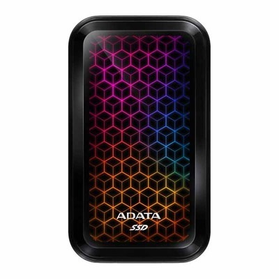 ADATA Portable SSD High Speed SE770G RGB 容量1TB USB3.2 Gen2 読取1000MB/s,書込800MB/s ブラック 3年保証｜ASE770G-1T