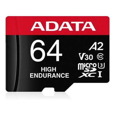 ADATA microSDXCメモリーカード High Endurance 64GB U3 C10 V30 A2｜AUSDX64GUI3V30SHA2-RA1|SDカード | microSDカード|フ