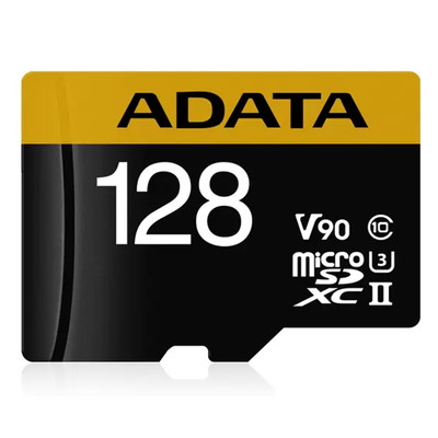 ADATA microSDXC Premier ONE 128GB II U3 C10 V90｜AUSDX128GUII3CL10-CA1|SDカード | microSDカード|フラッシュメモリ