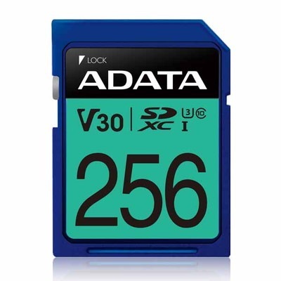 ADATA Premier Pro SDXCメモリーカード 256GB C10 V30｜ASDX256GUI3V30S-R|SDカード | microSDカード|フラッシュメモリ