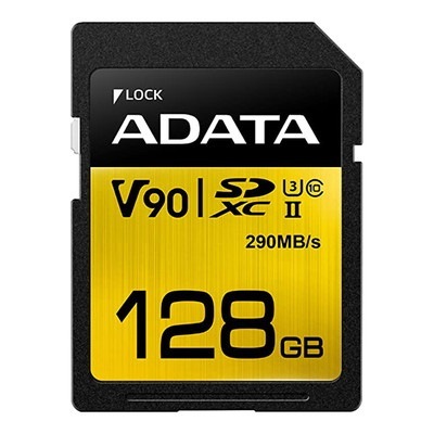 ADATA Premier ONE SDXCメモリーカード 128GB II U3 C10 V90｜ASDX128GUII3CL10-C|SDカード | microSDカード|フラッシュメモリ