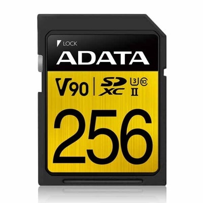 ADATA Premier ONE SDXCメモリーカード 256GB II U3 C10 V90｜ASDX256GUII3CL10-C|SDカード | microSDカード|フラッシュメモリ