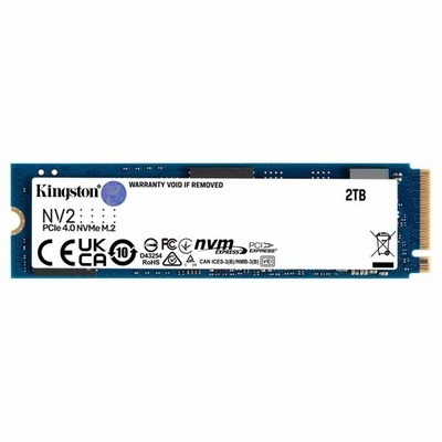 Kingston NV2 NVMe PCIe SSD 容量2000GB M.2(2280) 2.2mm (PCIe Gen4 x 4) (Read 3500MB Write 2800MB) 3年保証｜