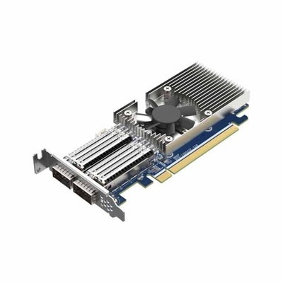 QNAP 100G2SF-CX6 低遅延の2ポート超高速100GbEネットワーク拡張カード|PCI Express|インターフェース/拡張カード