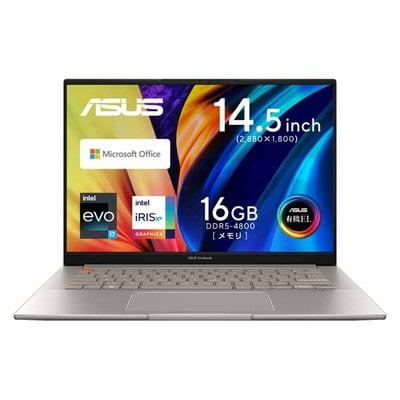 ASUS Vivobook S 14X OLED S5402ZA (NB/Windows 11 Home/Microsoft Office Home & Business 2021/サンドグレイ/14
