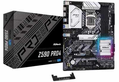 ASRock Z590 Pro4 ATXマザーボード｜Z590 Pro4|LGA1200(Intel)|マザーボード