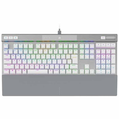 Corsair K70 PRO White 日本レイアウト OPXキースイッチ採用 ゲーミングキーボード｜CH-910951A-JP|USBキーボード (メカニカル)|キーボード
