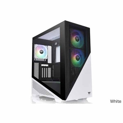 Thermaltake Divider 370 TG ARGB -Snow- ARGBファンを装備 ミドルタワー型PCケース ホワイト｜CA-1S4-00M6WN-00|Extended ATX|PC