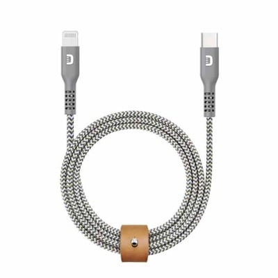 ZENDURE (充電USBケーブル／ZENDURE)SuperCord USB-C to Lightningケーブル グレー 1m 超高耐久50000回ベンドテストクリア MFi認証｜ZDC2LK3