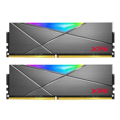 ADATA XPG SPECTRIX D50 DDR4 RGB 16GB(8GBx2) DDR4 3200MHz(PC4-25600) U-DIMM DUAL COLOR BOX TUNGSTEN G
