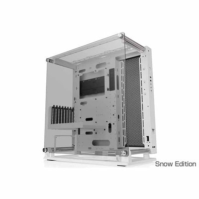 【アウトレット特価・新品】Thermaltake Core P3 TG Pro Snow Edition 2基の大型ラジエーターも利用可能 オープンフレーム型PCケース ホワイト｜CA-1G4-00M