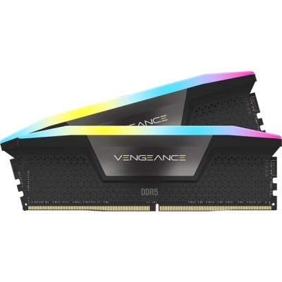 Corsair VENGEANCE RGB DDR5 64GB(32GBx2) DDR5 6000MHz(PC5-48000) UDIMM 40-40-40-77 XMP 3.0 1.35V ブラック