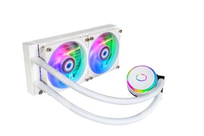 Cooler Master MasterLiquid PL240 Flux White Edition 水冷一体型CPUクーラー 120mmファン×2 ホワイト｜MLY-D24M-A23PZ-RW|C