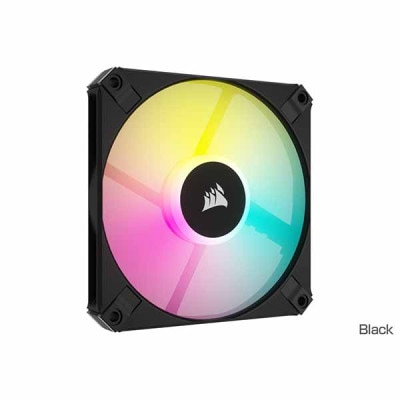 Corsair CORSAIR AF120 RGB SLIM Single Pack ARGB LEDを搭載するPWMファン ブラック｜CO-9050162-WW|ケースファン|クーラー/ヒートシンク
