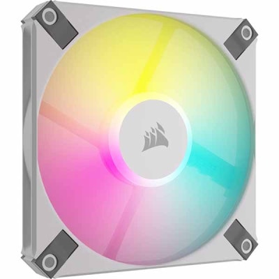 Corsair CORSAIR AF120 RGB SLIM WHITE Single Pack ARGB LEDを搭載するPWMファン ホワイト｜CO-9050164-WW|ケースファン|クーラー/