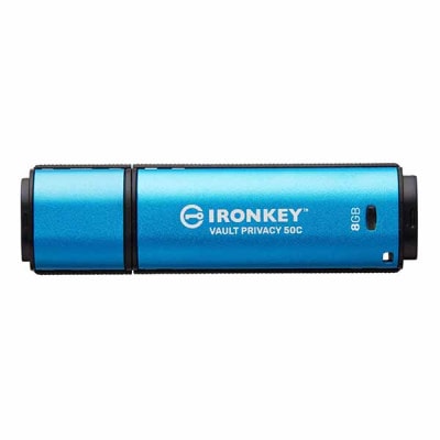 Kingston IronKey Vault Privacy 50 容量8GB USBメモリ USB-C Encrypted USB 3.0 5年保証｜IKVP50C/8GB|8GB以下|USBメモリ
