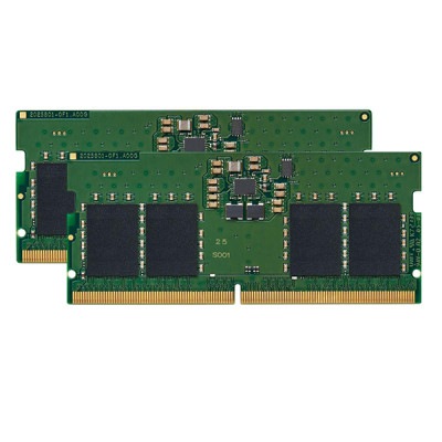 Kingston 16GB (8GB x2) DDR5 5200MT/s (PC5-41600) CL42 Non-ECC Unbuffered SODIMM 1RX16 1.1V 262-pin 1