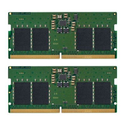 Kingston 16GB(8GB×2) DDR5 5600MT/s (PC5-44800) CL46 Non-ECC Unbuffered SODIMM 1RX16 1.1V 262-pin 16G