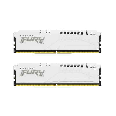 Kingston 32GB(16GBx2) DDR5 6000MHz(PC5-48000) CL40 DIMM FURY Beast White XMP｜KF560C40BWK2-32|デスクトップ用