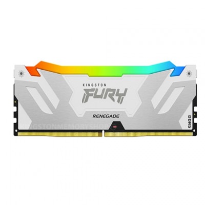 Kingston 32GB(32GBX1) DDR5 6000MT/s (PC5-48000) CL32 DIMM FURY Renegade RGB ホワイト XMP｜KF560C32RWA-32|