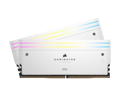 Corsair DOMINATOR TITANIUM 48GB(24GBx2) DDR5 7000MHz(PC5-56000) UDIMM 36-44-44-114 1.4V ホワイト｜CMP48GX