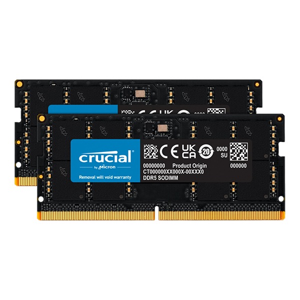 Micron(Crucial) 64GB(2x32GB) DDR5-5200 (PC5-41600) CL42 (16Gbit  