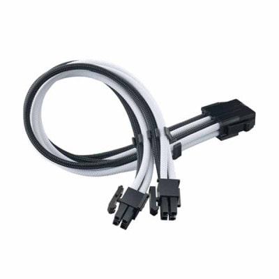 SILVERSTONE PP07E-EPS8BW 耐久性と柔軟性を向上させたEPS8ピン電源延長ケーブル｜SST-PP07E-EPS8BW|PC内部パーツ系|ケーブル/コネクタ/変換・延長アダプタ
