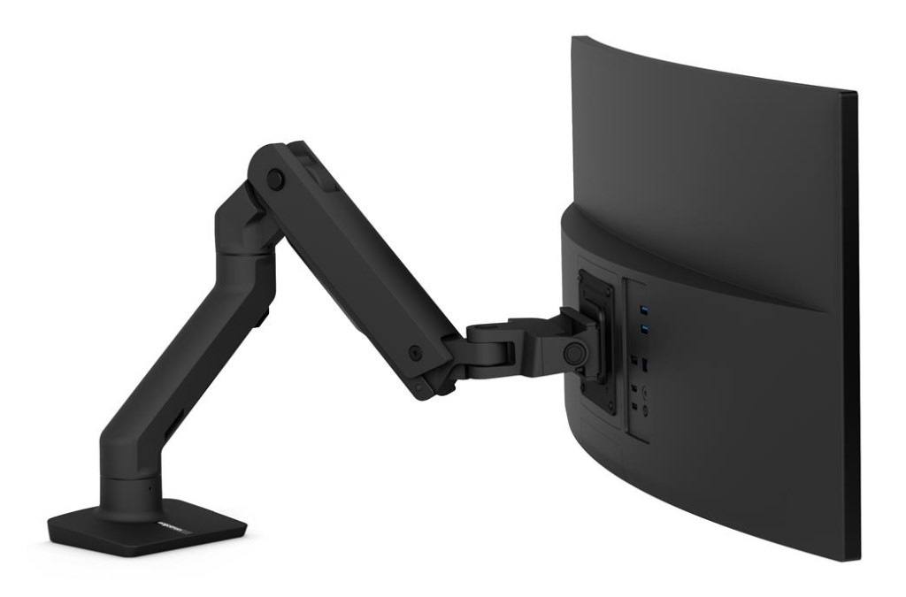 ERGOTRON HX デスクモニターアーム マットブラック 49インチ(9.1～19.1 