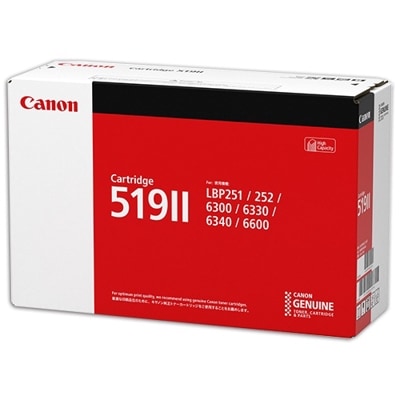 CANON トナーカートリッジ519(大容量) CRG-519(6400ページ印刷可能(JIS X 6931(ISO/IEC19752)準拠))｜3480B004|サプライ/オプション品|プリンタ |