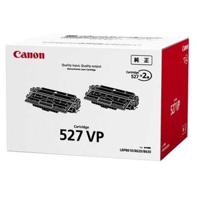 CANON トナーカートリッジ527VP 2本セット CRG-527VP(約15000ページ印刷可能/本(JIS X 6931(ISO/IEC19752)準拠))｜4210B002|サプライ/オプショ