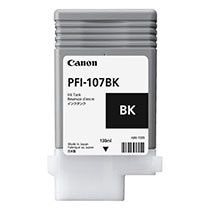 CANON 染料ブラックインク 130ml PFI-107BK iPF670/iPF680/iPF685/iPF770/iPF780/iPF785用｜6705B001|サプライ/オプション品|プリンタ
