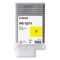 CANON 染料イエローインク 130ml PFI-107Y iPF670/iPF680/iPF685/iPF770/iPF780/iPF785用｜6708B001|サプライ/オプション品|プリンタ 