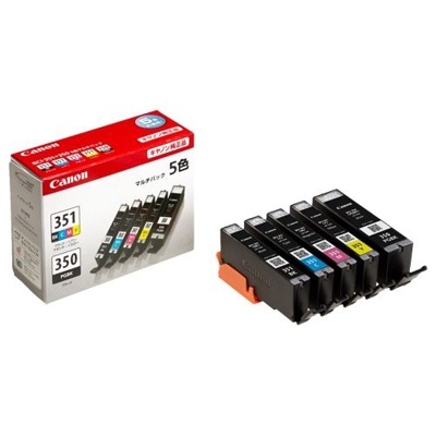 CANON インクタンク BCI-351+350/5MP マルチパック(標準)｜6552B003|サプライ/オプション品|プリンタ | スキャナ