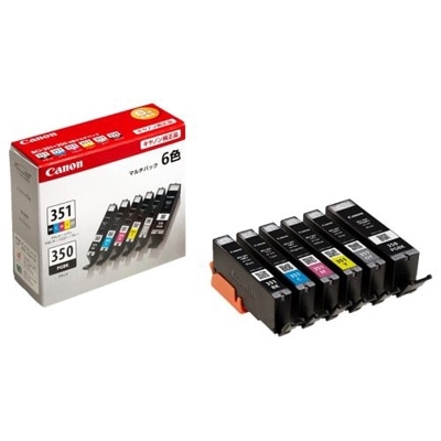 CANON インクタンク BCI-351+350/6MP マルチパック(標準)｜6552B004|サプライ/オプション品|プリンタ | スキャナ