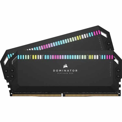 Corsair 64GB(32GBx2) DDR5 6000MT/s (PC5-48000) 40-40-40-77 UDIMM AMD EXPO DOMINATOR PLATINUM RGB ブラッ