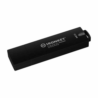 Kingston 64GB IronKey Managed D500SM FIPS 140-3 Lvl 3 (Pending) AES-256 ハードウェア暗号化 USB フラッシュドライブ｜IKD5