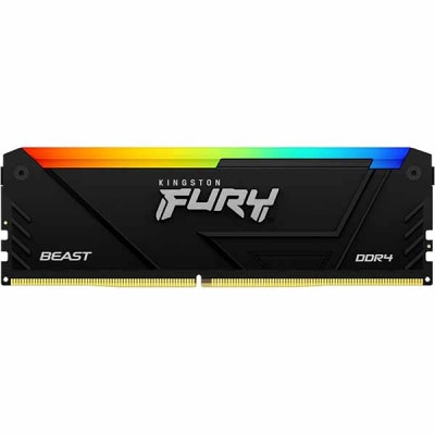 Kingston 容量8GB DDR4 2666MT/s CL16 DIMM 1Gx8 FURY Beast RGB｜KF426C16BB2A/8|デスクトップ用メモリ(DIMM)|メモリー
