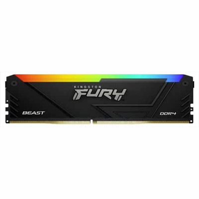 Kingston 32GB(32GBx1) DDR4 2666MT/s (PC4-21300) CL16 DIMM 2Gx8 FURY Beast RGB｜KF426C16BB2A/32|デスクトップ