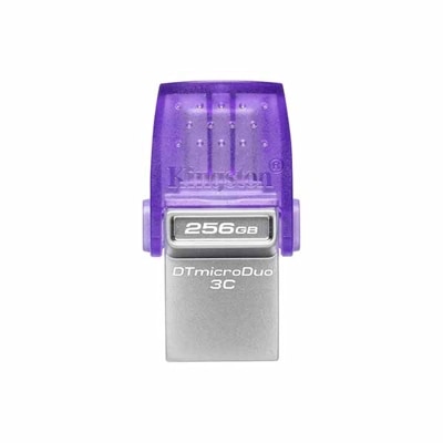 Kingston USBメモリ 256GB USB 3.2 Gen 1 DataTraveler microDuo 3C 5年保証｜DTDUO3CG3/256GB|240GB〜256GB|USBメモリ