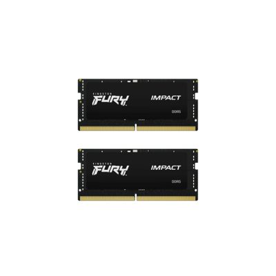 Kingston 32GB(16GBx2) DDR5 5600MHz(PC5-44800) CL40 SODIMM FURY Impact PnP｜KF556S40IBK2-32|ノート用メモリ(SO