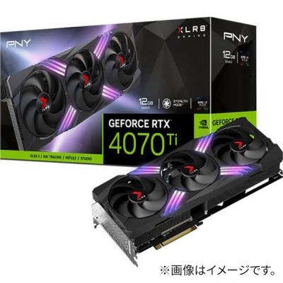 【アウトレット特価・新品】PNY GeForce RTX4070Ti 12GB XLR8 Gaming VERTO EPIC-X ARGB 3FAN グラフィックカード｜VCG4070T12TFXXP