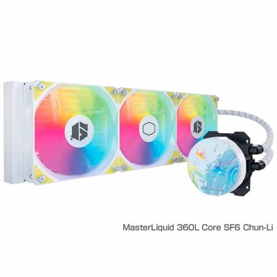 Cooler Master MasterLiquid 360L Core SF6 Chun-Li SF6コラボモデルの水冷一体型CPUクーラー 120mm×3｜MLW-D36M-A17PZ-CL|水冷