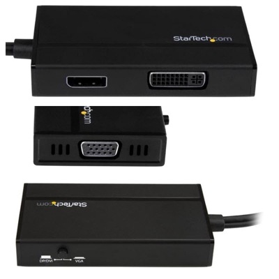 StarTech HDMI接続トラベルA/Vアダプタ 3イン1 HDMI - DVI/DisplayPort/VGA変換アダプタ｜HD2DPVGADVI|映像・音響系|ケーブル/コネクタ/変換・延長ア